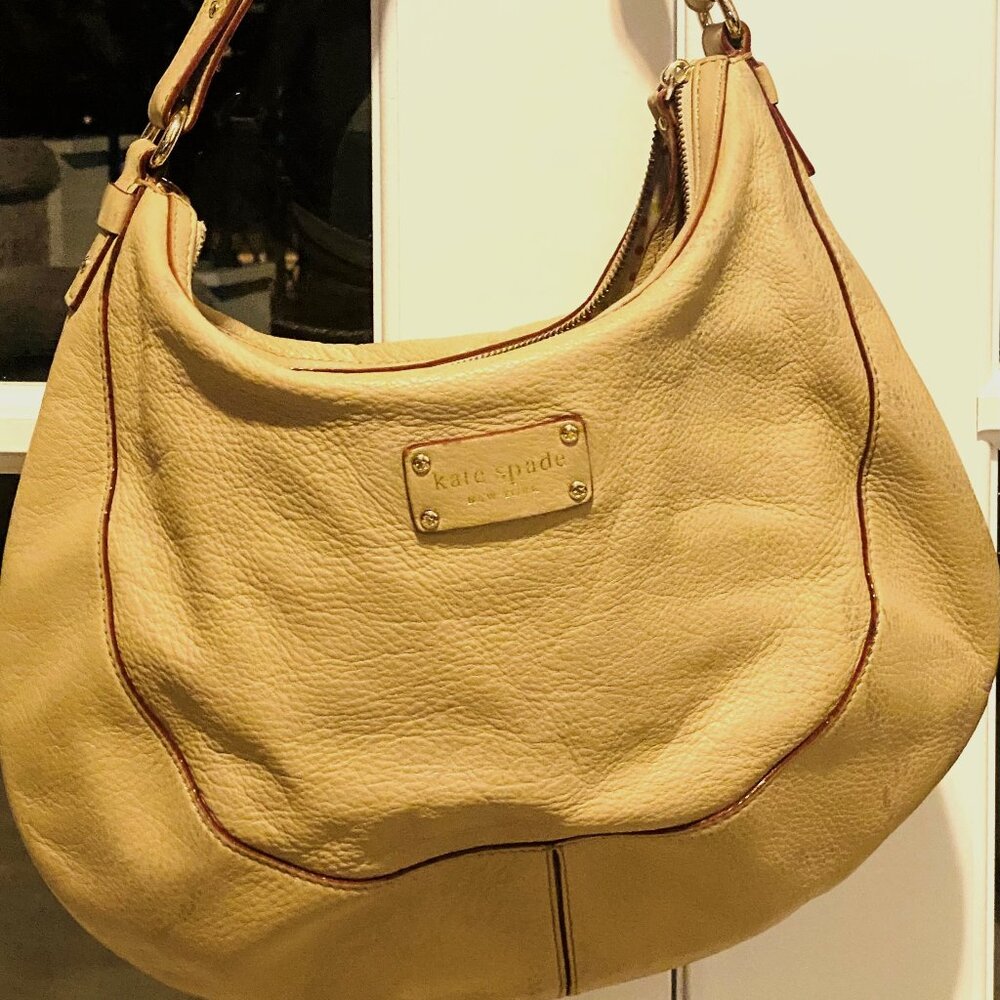 Kate Spade tan leather hobo